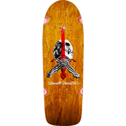 Powell - OG Skull & Sword Reissue Honey Brown Deck (10")